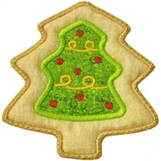 Christmas Cookie Ornament +MTM Applique - Christmas Tree